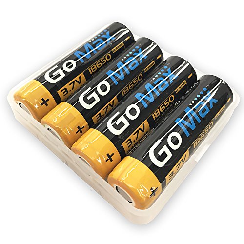 Buy GoMax 18650 Liion Battery True 3400mAh Flat Top 12.58Wh 3.7V