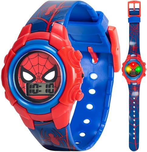 Marvel Accutime Kids Spider-Man Digital Quartz Plastic Watch for