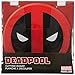 Marvel Deadpool 12 Inch Glass Cutting Board - Great Father's Day Gift - Non Slip Feet