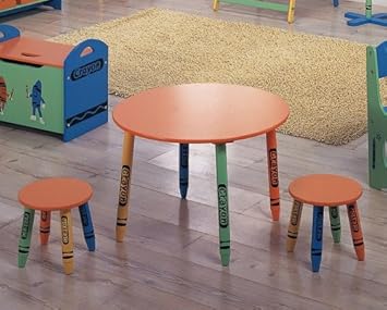 kids crayon table and chairs