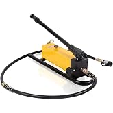 LCyindu Manual Hydraulic Hand Pump 1500cc 10000Psi Portable Hydraulic Cylinder Single Acting for Separate Type Hydraulic Tools, Hydraulic Lifting Pump, CP-700D