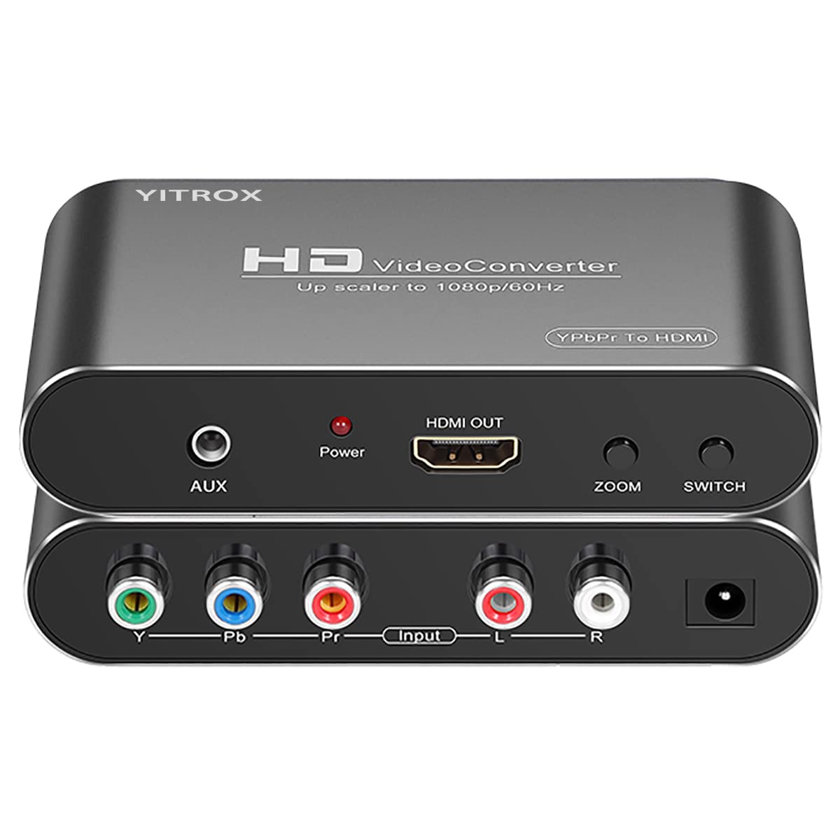 Photo 1 of Component to HDMI Converter Upscaler Scaler, YPbPr to HDMI Converter Support 1080P for Wii, PS2, PS3, Xbox 360, Blu ray Player, DVD and More