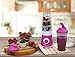 Elite Cuisine EPB-2572P Maxi-Matic Personal Drink Mixer with Two 28-Ounce Travel Mugs, Purple