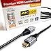 Tera Grand - 6 FT Premium HDMI Certified 2.0 Cable, 4K Ultra HD 2160P at 60Hz, HDMI 2.0b Dolby Vision HDR, 18 Gbps 4:4:4 Chroma UHD Aluminum Housing 3D, Compatible with Apple TV, Sony Playstation PS4