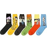 Zmart Men's Famous Painting Casual Cotton Sport Crew Socks