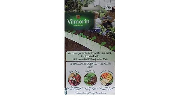 Vilmorin 3 Cintas Semillas Lechuga, RABANITO y Zanahoria (Cultivo ...