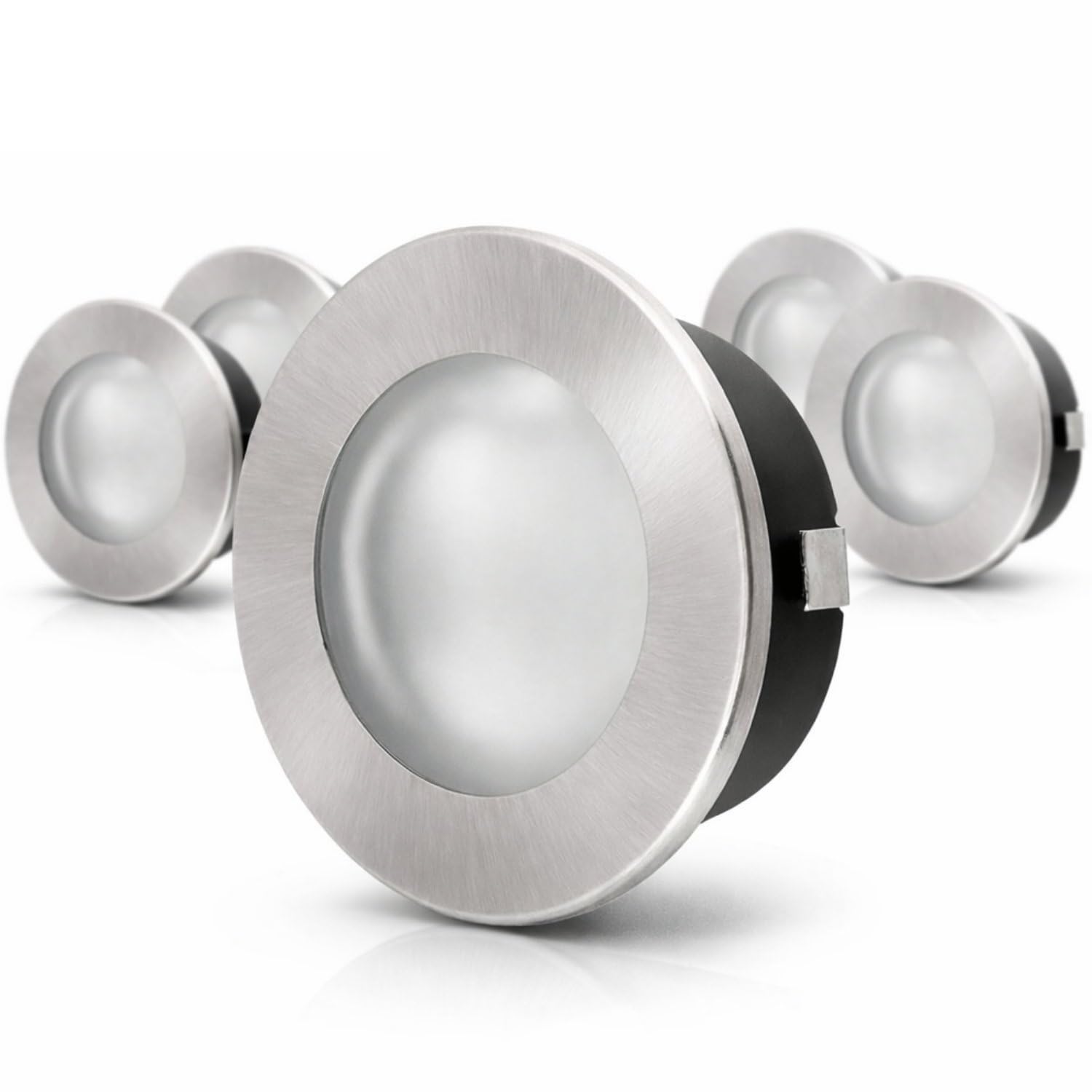 hava Pack of 5, Full Metal recessed spotlights G4 12V, 60mm