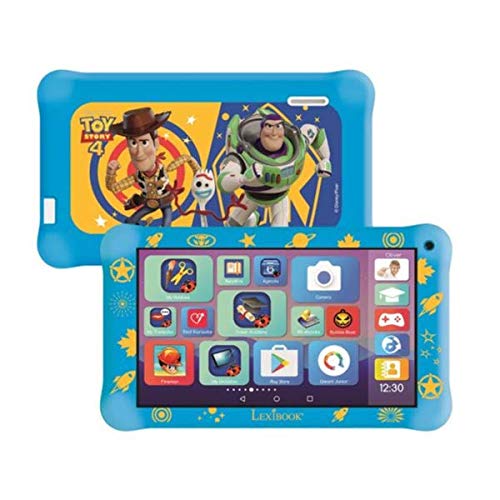 LEXIBOOK MFC149ENX LexiTab Master Bundle - 7" Kids Tablet with Learning apps, Games & Parental Controls – Bundle with Toy Story 4 Protective Case & Headphones