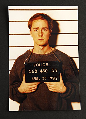 Original Movie Prop - Primal Fear - Aaron Stampler (Edward Norton) Mugshot Photograph - Authentic