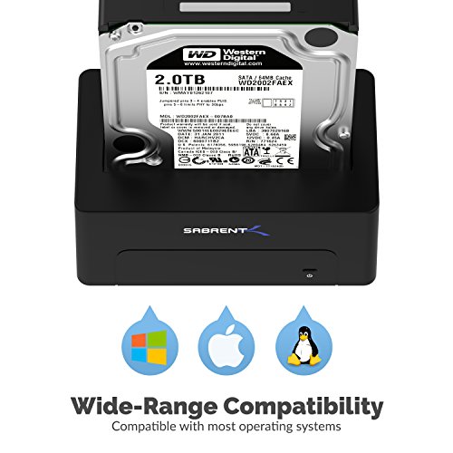 SABRENT USB 3.1 to SATA External Hard Drive Docking Station for 2.5 or