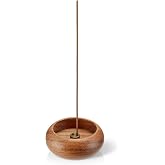 YCGY Natural Wood Incense Holder with 4 Holes, 2.36