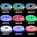 BTF-LIGHTING 5050 RGBW RGB+Cool White(6000K-7000K) 4 Colors in 1 LED Tape Light DC12V 5m 16.4ft 60LED/m Multi-Colored IP65 White 12mm PCB for Bedroom Kitchen Home Decoration(No Adapter or Controller)