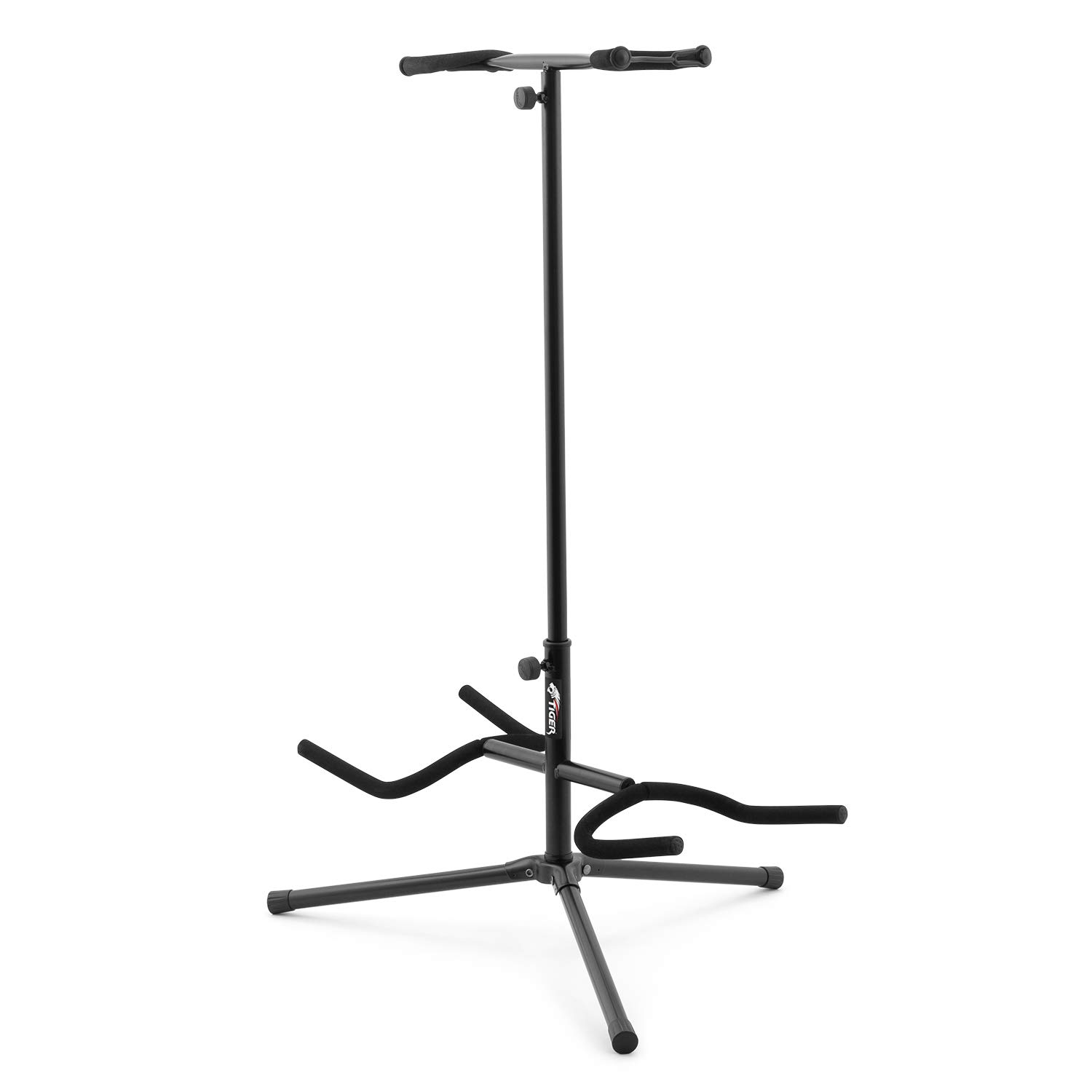Tiger Gst100-Bk Support Pour Guitare - Double - Noir