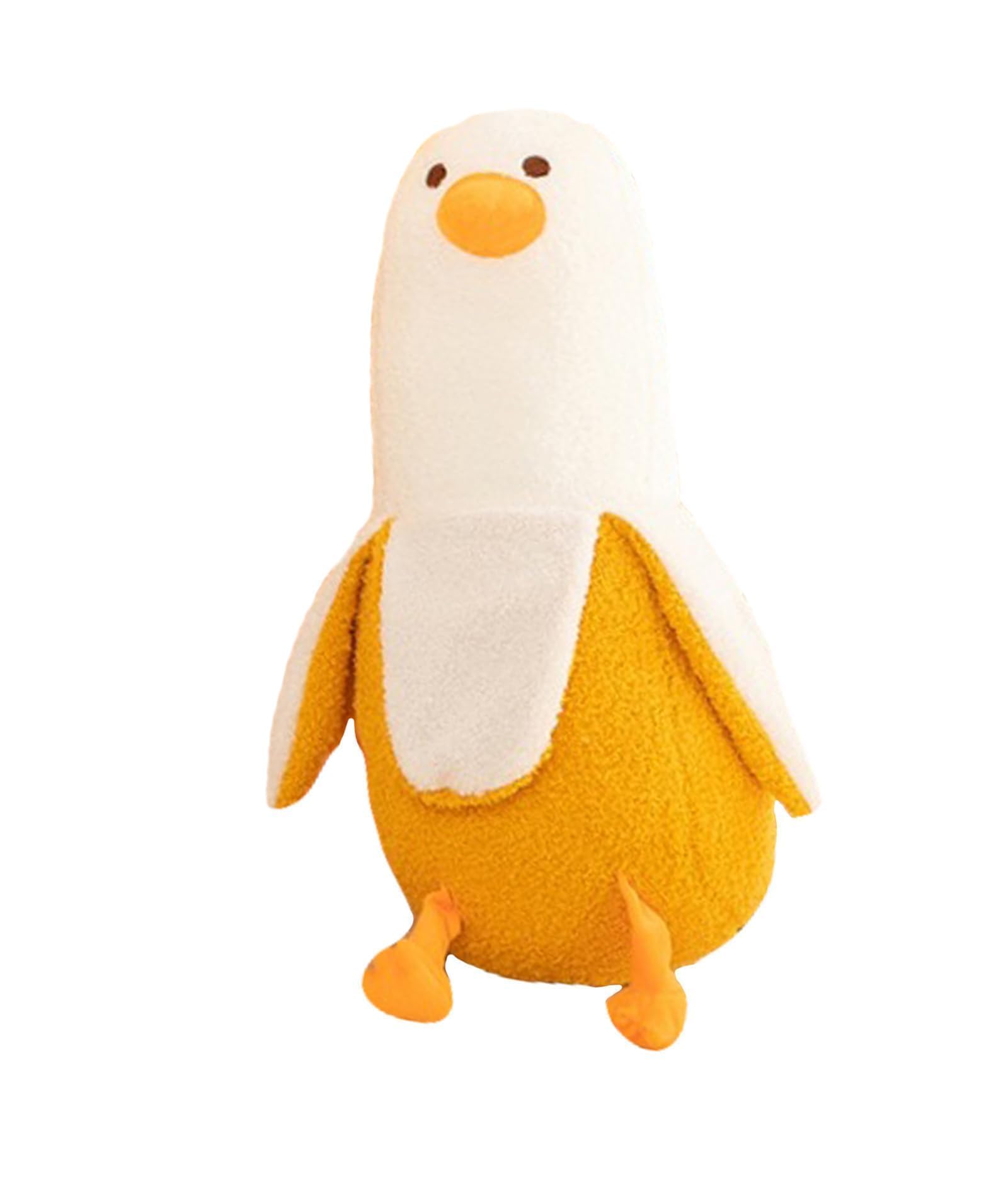 STIFFENERS Chicken Banana Plush,Soft Hugging Pillow, Stress Relief Companion, Comfortable Sleep Buddy, for Birthdays and Holidays, 27 CM