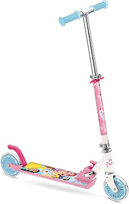 Toys - Alu Scooter PRINCESS - Patinete infantil de aluminio de 2 ruedas - Manillar regulable - 28014