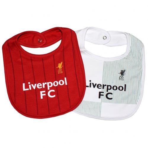 Liverpool FC Cute Baby Bibs 2 Pack - Authentic EPL
