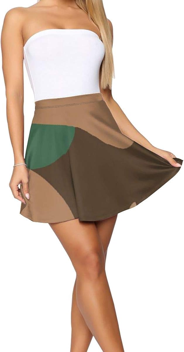 SaK8Ir&t Women's Camouflage Patterns Skater Skirt, Sexy Golf Skirt for