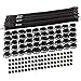 NoCry 154-pc Cable Management Kit - includes 4 Black Cable Sleeves, 50 Reusable Cable Ties and 100 Adhesive Cable Clips