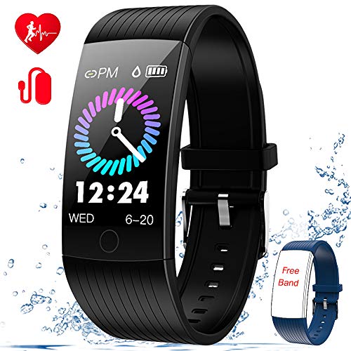 WELTEAYO Fitness Tracker with Heart Rate Monitor Fitness Watch Activity Tracker 1.14 Inch Color Screen Pedometer Blood Pressure Monitor Sleep Monitor IP67Waterproof Smart Watch for Android and iPhone