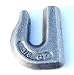 (Pack of 4) 3/8" Weld-On Clevis Grab Chain Hooks - Grade 70 primary