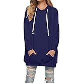 Famulily Womens Oversized Hoodie Extra Long Hooded Tunic Sweatshirt with Pockets