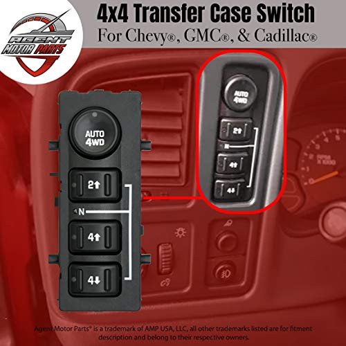 image for Agent Motor Parts 4WD 4x4 4-Wheel Drive Switch for Chevy Silverado Sub
