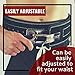 FlexzFitness Lever Weight Lifting Belt Leather - 10MM 13MM Powerlifting Gym Belts for Men & Women - Lower Back Support for Weightlifting Deadlifts Squats Heavy Duty IPF Bodybuilding