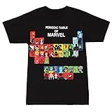 Periodic Table Of Marvel T-shirt (Large, Black)