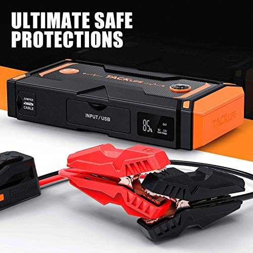 TACKLIFE T8 Pro 1200A Peak 18000mAh WaterResistant Car Jump Starter