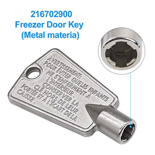 216702900 Freezer Door Key (Metal) Replaces Part 297147700 AP4301346
