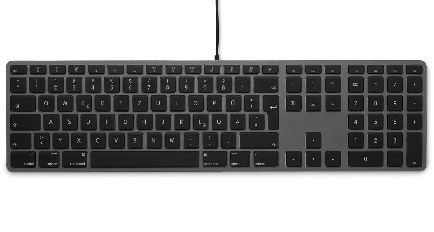 LMP Wired USB Keyboard for Mac Space Grey (German)