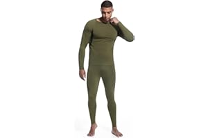 MEGE KNIGHT Thermal Underwear for Men Long Johns Top and Bottom Set Fleece Lined Base Layer Hunting Clothes for Cold Weather