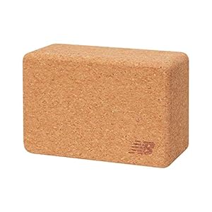 New Balance Cork Yoga Block – Natural Eco Yoga Brick | High Density Yoga Block Sustainable Wood Exercise Workout Props for Yoga, Meditation, Pilates, Stretching (9″ x 6″ x 4″)