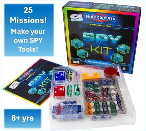 Snap Circuits Spy Kit | 25+ Activities | STEM Educational Toy for Kids 7 +