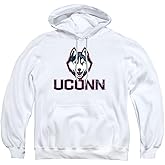 University of Connecticut Official Distressed Primary Logo Unisex Adult Pull-Over Hoodie