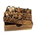 NOVICA Brown Hand crafted Raintree Wood Puzzle Game,'Puzzles' (Set of Six)