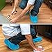 HouseHold Impressions 110 Pack Extra Thick Large Disposable Blue Shoe & Boot Covers for Indoor/Outdoor & Traveling | 55 Pairs of Non-Slip Booties for Home, Medical, Workplace | One Size Fits Most