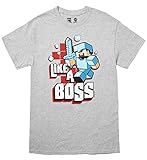 Minecraft Men's Like A Boss Grey T-Shirt