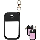 Palksky Hand Sanitizer Spray Case for Touchland,Silicone Case with Keychain for Power Mist and Glow Mist1 fl oz(Black),Travel Size