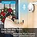 PTZ WiFi Camera Outdoor, 1080P Wireless IP Security Camera, Pan Tilt 5X Optical Zoom Dome Surveillance Cam, Two Way Audio Motion Detection 196ft Night Vision Onvif Waterproof CCTV Camera Max 128G SD