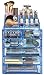 Sorbus Acrylic Makeup Organizer Set, 6-Drawer Vanity & Countertop Cosmetic Storage with Small & Wide Compartments, Blue Brilliance Makeup Storage for Brushes, Jewelry – Holiday Gift for Women & Teens