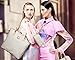 Coofit Totes 6 Pieces Set Women Handbag Cross-Body Pouch Purse Wallets Beige