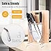 Steel Space Universal Knife Block, Stainless Steel Knife Draining Rack, Kitchen Knife Organizer with Cutting Board Holder