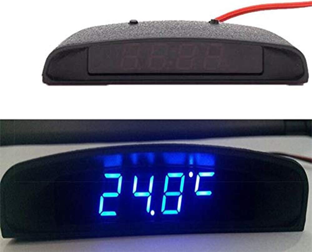 MASO Car Digital Clock 4In1 Date Clock Voltmeter Thermometer Voltage