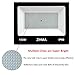 ZHMA 2 Pack 150W Led Flood Lights Outdoor, 12000LM Super Bright Work Light, IP66 Waterproof, 6500K Daylight White, Outdoor FloodLights for Backyard,Playground,Basketball Court