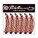 RC ROCHE ORNAMENT 6 Pcs Womens Premium Hair Plastic Banana Classic Clincher Strong Hold Ponytail Maker Styling Girls Ladies Beauty Accessory Clasp Clip, Large Brown
