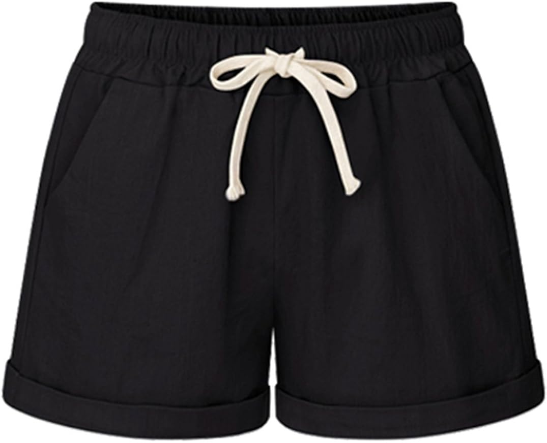 Cotton shorts with elastic waistband Clearance