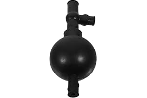 COSMEVIVI Black Pipette Filler Bulb Three Valves Laboratory Suction Device for Quantitative Pipetting