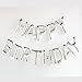 Happy Birthday Balloons,Aluminum Foil Banner Balloons for Birthday Party Decorations and Supplies -Silver
