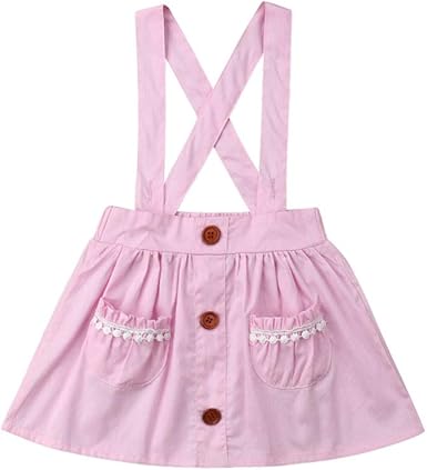 purple overalls skirt